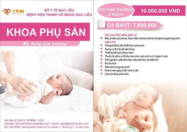 Sinh con trọn gói tại Bệnh viện đa khoa Thanh Vũ