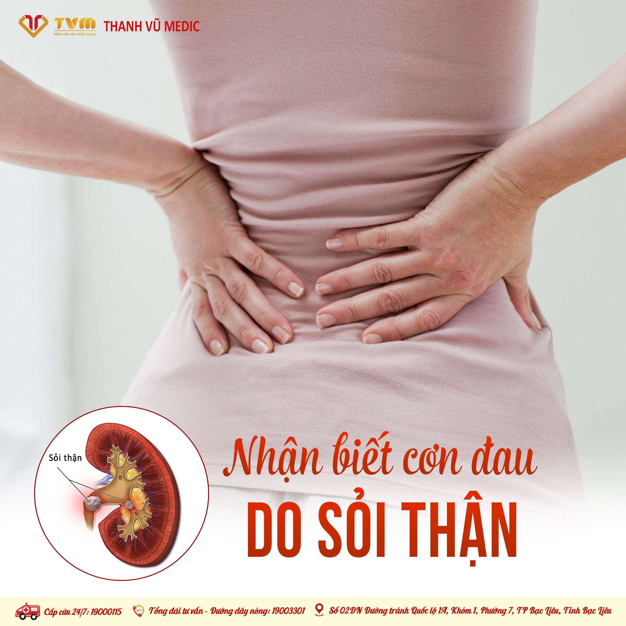 Nhận biết cơn đau do sỏi thận