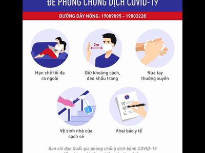 Thực hiện tốt thông điệp 5 điểm trong phòng chống dịch COVID-19